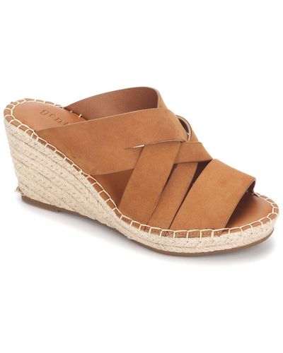 Gentle Souls By Kenneth Cole Charli Strap Suede Espadrille - Brown