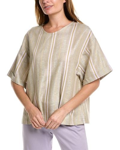 Hanro Urban Casuals Linen-blend Shirt - Natural