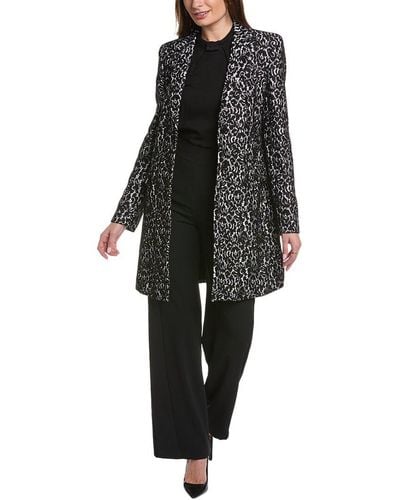 Michael Kors Reefer Lace Coat - Black
