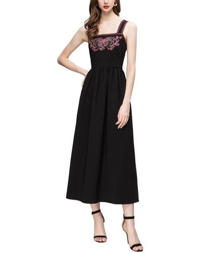 BURRYCO Sleeveless Midi Dress - Black