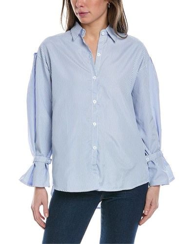 To My Lovers Stripe Shirt - Blue