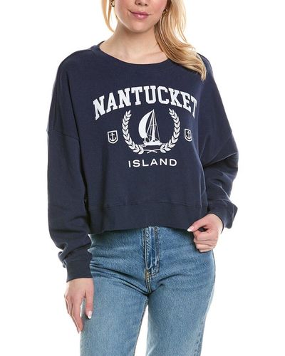 Chaser Brand Nantucket Fleece Pullover - Blue