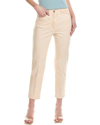 Peserico Dusty Pink Straight Jean - Natural