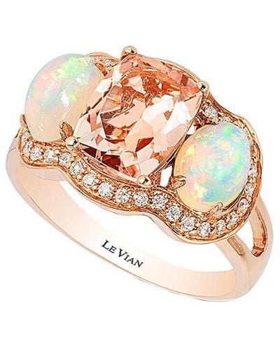 Le Vian 14k Rose Gold 2.52 Ct. Tw. Diamond & Gemstone Ring - White