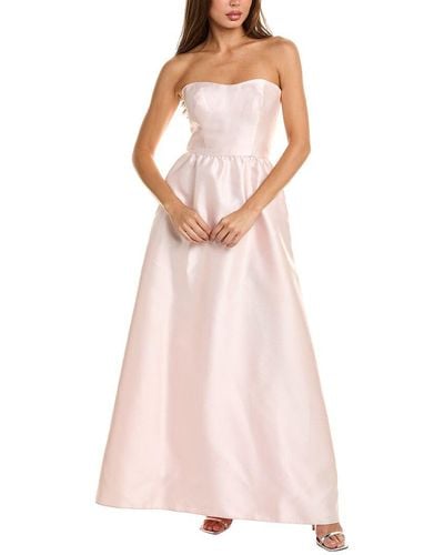 Alfred Sung Strapless Gown - Pink