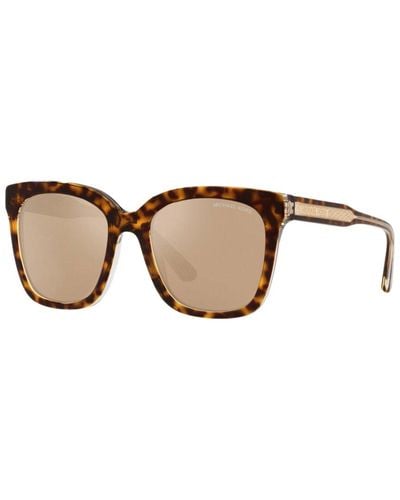 Michael Kors Gold Mirrored Square Sunglasses  31027p 52 - Brown