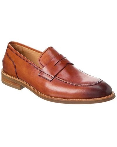 Warfield & Grand Bowen Leather Loafer - Brown