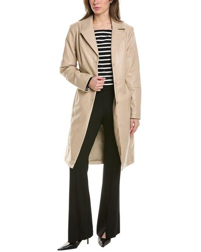 Badgley Mischka Trench Coat - Natural