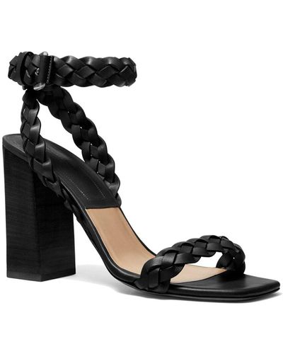 Michael Kors Collection Pippa Leather Sandal - Black