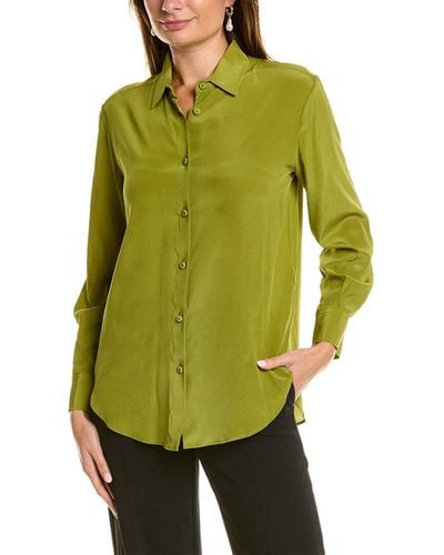 Piazza Sempione Silk Blouse - Green