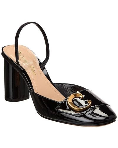 Dior C'est Patent Slingback Pump - Black