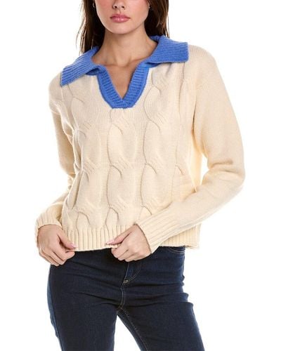 rosewater remi Cable Knit Sweater - Blue