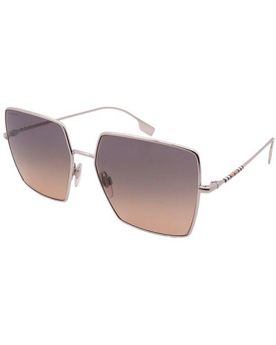 Burberry Be3133 58mm Sunglasses - Metallic