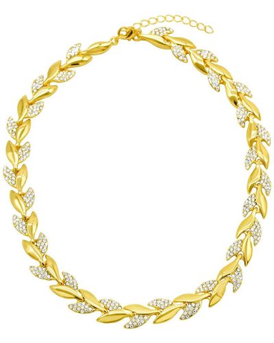Adornia 14k Plated Statement Necklace - Metallic