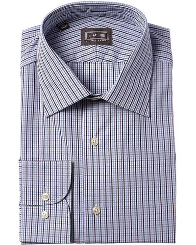 Ike Behar Contemporary Fit Dress Shirt - Blue