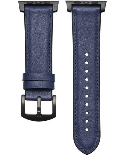 The Posh Tech Leather Band For Apple Watch - Blue