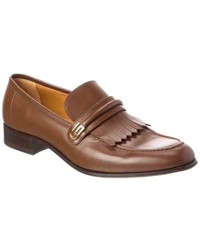 Gucci Leather Loafer - Brown