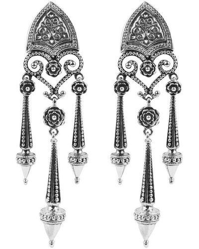 Konstantino Silver Chandelier Earrings - White