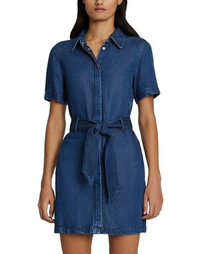7 For All Mankind Belted Shirtdress - Blue