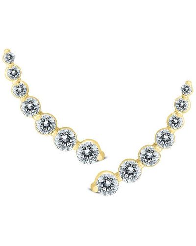 Monary 14k 1.20 Ct. Tw. Diamond Earrings - Metallic