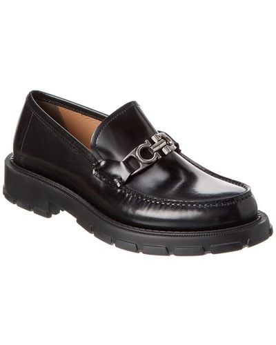 Ferragamo Lamont Leather Loafer - Black