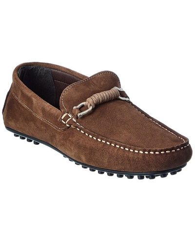 M by Bruno Magli Torro Suede Loafer - Brown