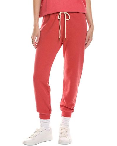 The Great Cropped Sweatpant - Red