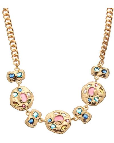 Kenneth Jay Lane Plated Necklace - Metallic