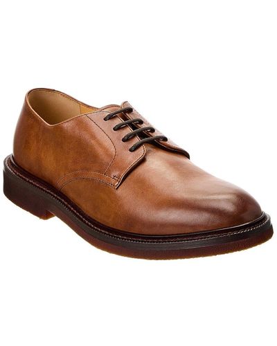 Brunello Cucinelli Leather Oxford - Brown