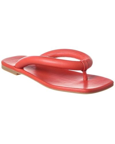 STAUD Rio Leather Sandal - Red
