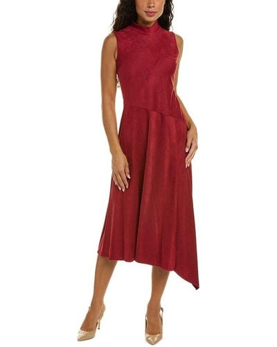 Taylor Double Sided Midi Dress - Red