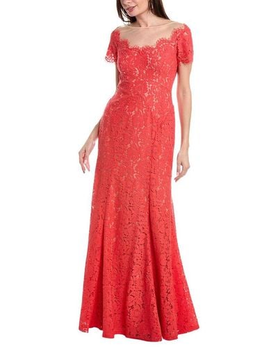 Rene Ruiz Lace Gown - Red