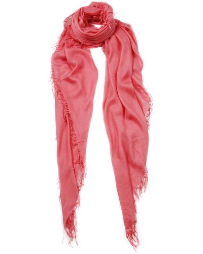 Blue Pacific Tissue Cashmere-blend Scarf - Pink