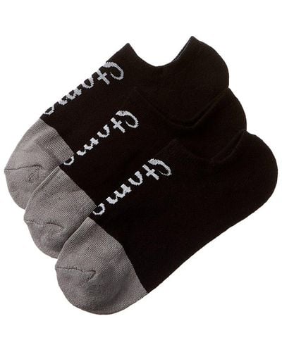 Stems Set Of 3 Cushion No-show Sock - Black