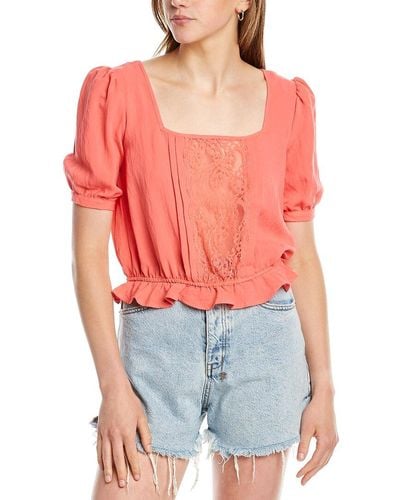 DNT Lace Top - Red