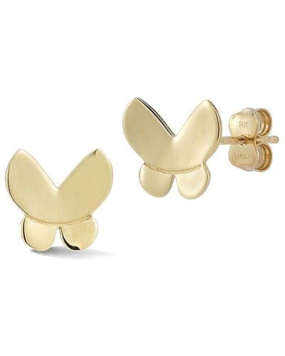 Ember Fine Jewelry 14k Butterfly Studs - Metallic