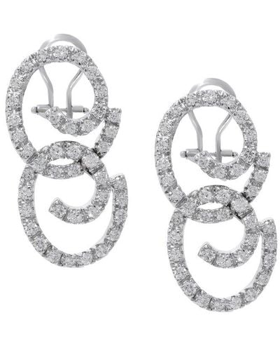 Diana M. Jewels Fine Jewelry 18k 2.00 Ct. Tw. Diamond Earrings - Metallic