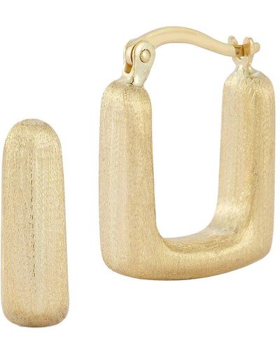 Ember Fine Jewelry 14k Satin Square Earrings - White