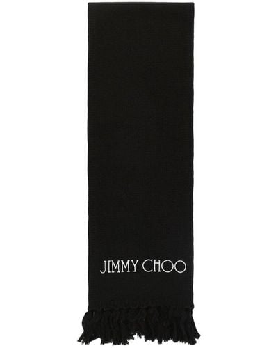 Jimmy Choo Wool Scarf - Black