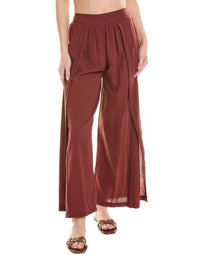 Becca Gauzy Woven Pant - Red