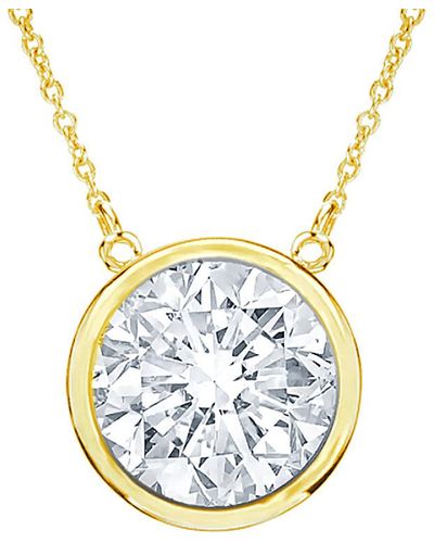 Diana M. Jewels Fine Jewelry 14k 0.20 Ct. Tw. Diamond Necklace - Blue