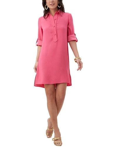 Trina Turk Portrait Shirt Dress - Pink