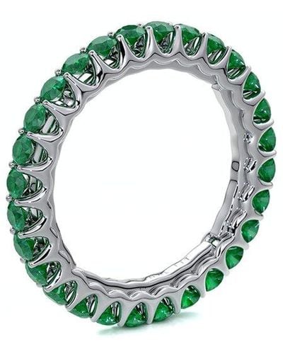 The Eternal Fit 14k 1.43 Ct. Tw. Emerald Eternity Ring - Green