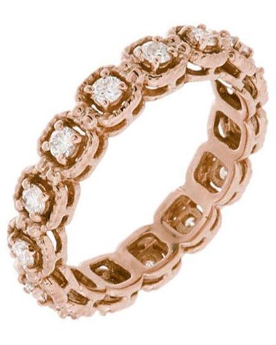 Diana M. Jewels Fine Jewelry 18k Rose Gold 0.75 Ct. Tw. Diamond Eternity Ring - Metallic