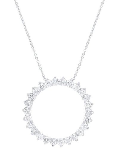 Diana M. Jewels Fine Jewellery 14k 1.30 Ct. Tw. Diamond Pendant Necklace - White