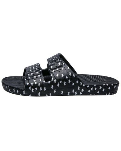FREEDOM MOSES Two Band Sandal - Black