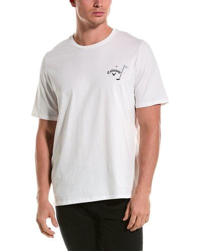 Callaway Apparel 19th Hole Trademark Novelty T-shirt - White