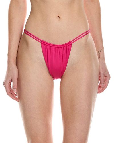 Monica Hansen Money Maker 2 String Bikini Bottom - Pink