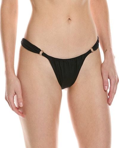 Monica Hansen Bond Girl Scrunch Bikini Bottom - Black