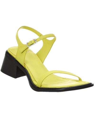 Vagabond Shoemakers Ines Leather Heeled Sandal - Yellow